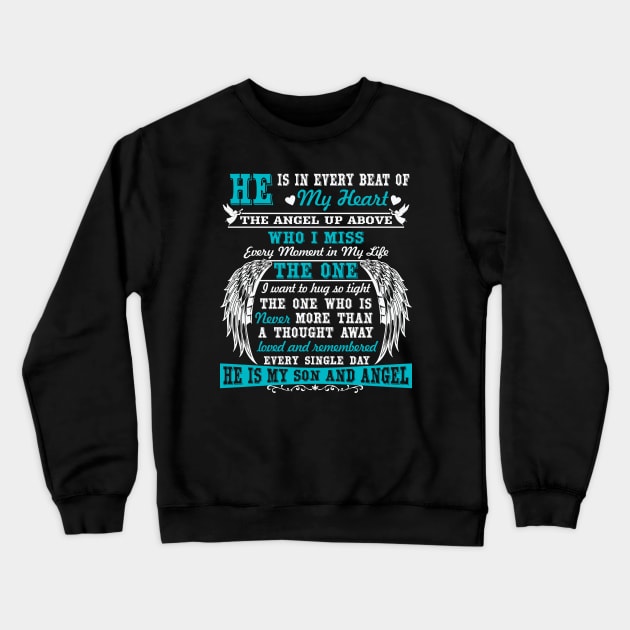 The Angel Up Above - My Son Crewneck Sweatshirt by The Printee Co